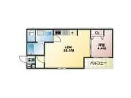 ALEGRIA垂水(1LDK/1階)の間取り写真