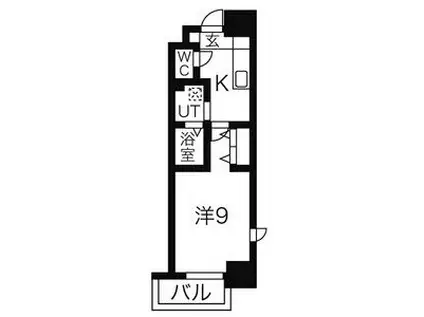 リシュドール鶴舞公園(1K/5階)の間取り写真