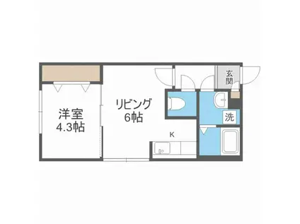 JAPAN ジャパン(1DK/2階)の間取り写真