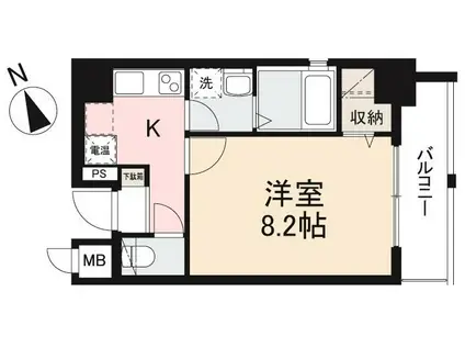 パサル藤塚(1K/7階)の間取り写真