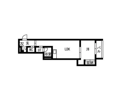 AZ SMART 目白御留山(1LDK/B1階)の間取り写真