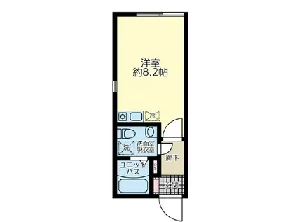 B.E.GRAND清澄白河(1K/4階)の間取り写真