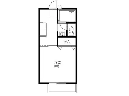 ノンニーナ(1K/1階)の間取り写真