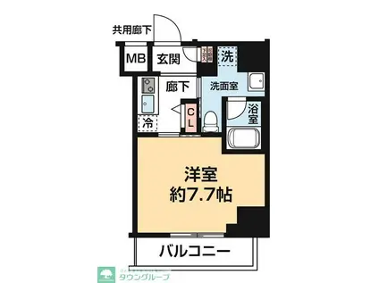 ARCOBALENO HORIKIRISHOBUEN(1K/7階)の間取り写真