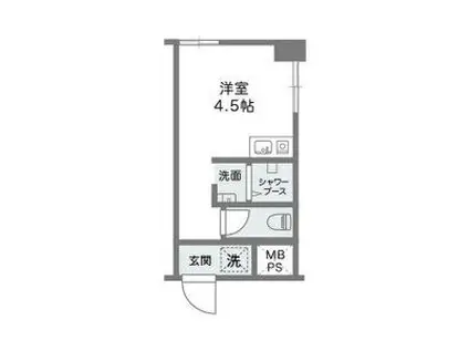 センス深江本町(ワンルーム/2階)の間取り写真