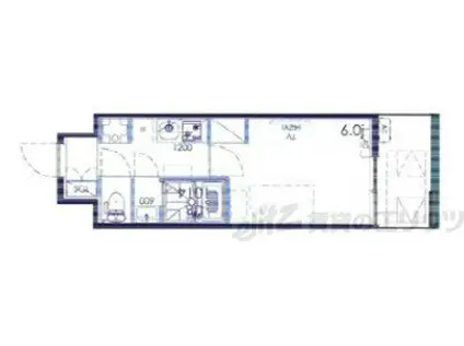 GRAN PASEO新大阪(1K/7階)の間取り写真