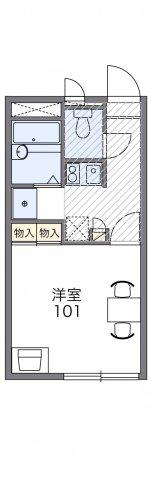 レオパレスルースト(1K/2階)の間取り写真