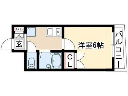 G1ビル本山(1K/5階)の間取り写真