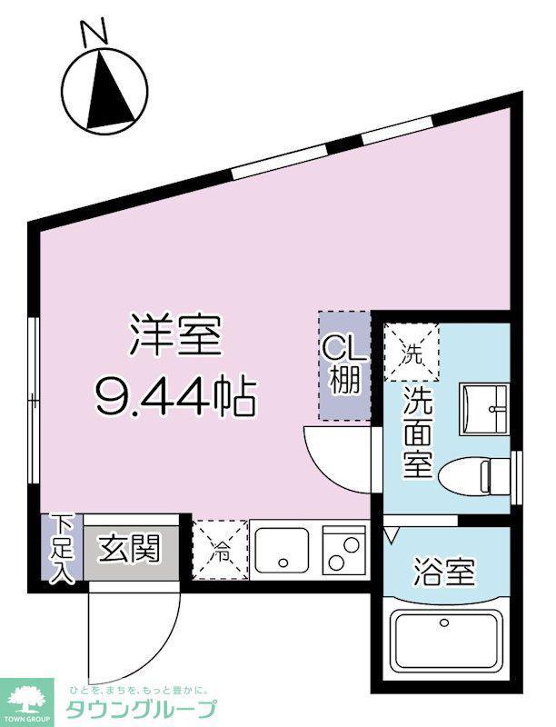 CASA BLANCHE 武蔵小山(ワンルーム/1階)の間取り写真