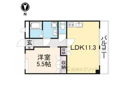 サニーコート富士(1LDK/2階)の間取り写真