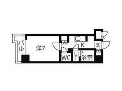 リージア代々木(1K/3階)の間取り写真