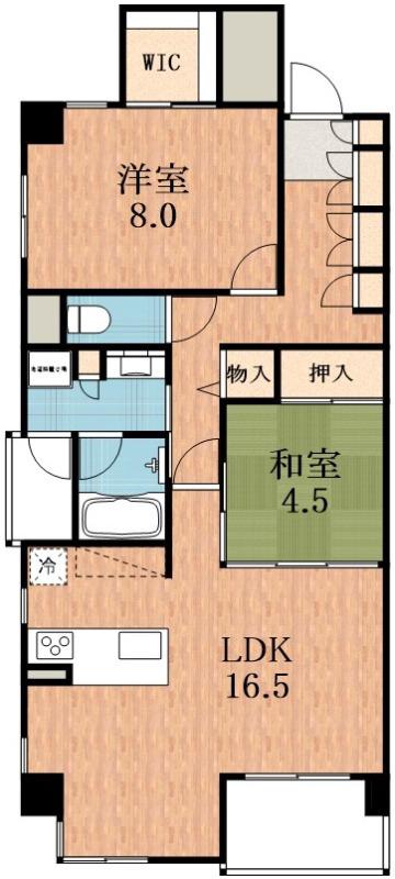シャーメゾン白鷺(2LDK/7階)の間取り写真
