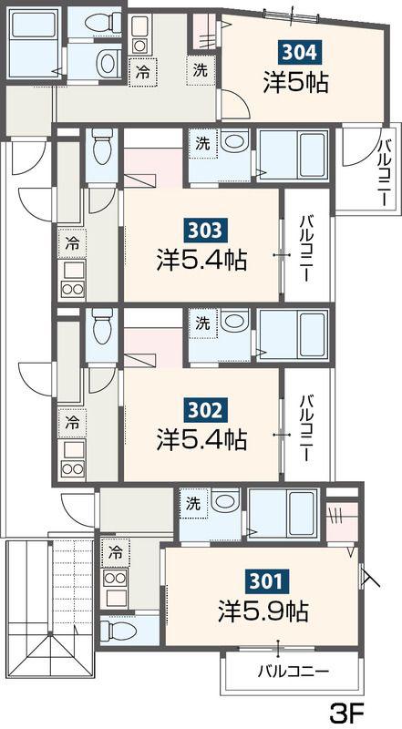 MELDIAかしわ台(1K/1階)の間取り写真