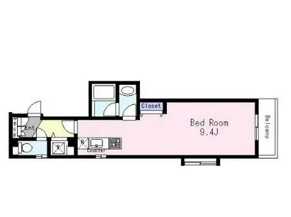 ラ・ボーン・ヴィ平井(ワンルーム/5階)の間取り写真