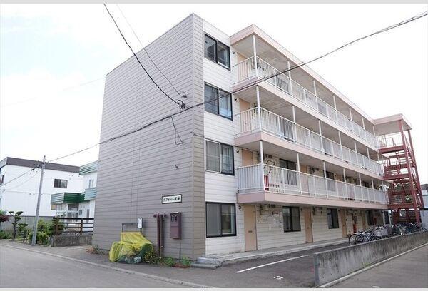 ラフォーレ北海(2DK/1階)の間取り写真