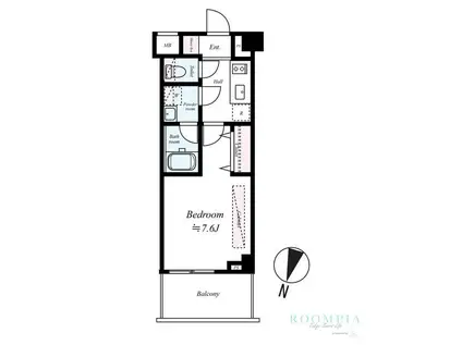 フュージョナル北赤羽DUE(1K/3階)の間取り写真