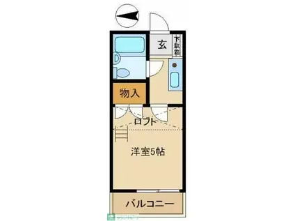 アリス倉賀野(1K/2階)の間取り写真