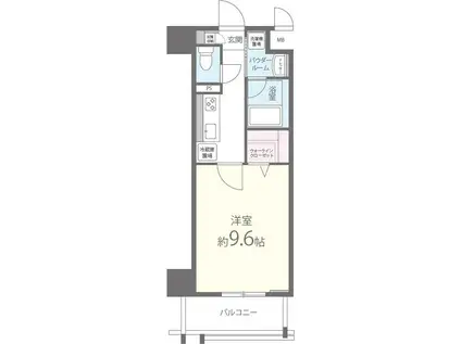 LA VILLE-1930-(1K/9階)の間取り写真