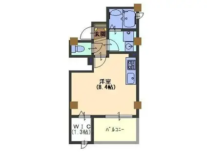 エスタメゾン(ワンルーム/2階)の間取り写真