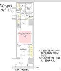 アーバネックス江坂広芝(1LDK/12階)の間取り写真