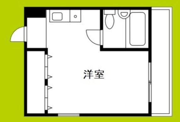 ハイムリバーサイド(ワンルーム/5階)の間取り写真