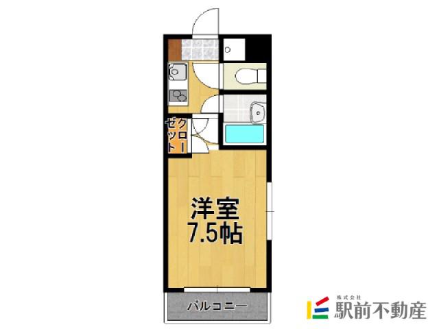 プライマリー三苫駅前(1K/5階)の間取り写真