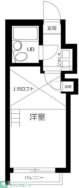 メゾンフレール(1K/1階)の間取り写真
