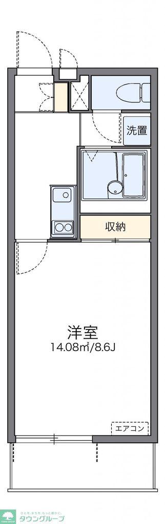 レオネクスト希望(1K/3階)の間取り写真