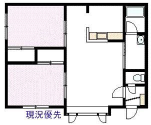 オーク錦町19(2LDK/1階)の間取り写真