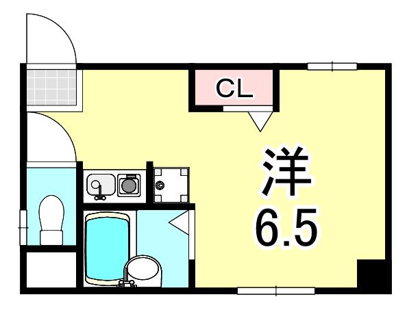 グレースマンション(ワンルーム/1階)の間取り写真