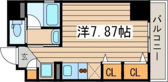 マイスターハウス川崎(ワンルーム/4階)の間取り写真
