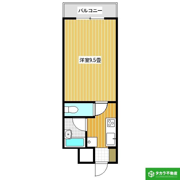 ウイング寿(1K/10階)の間取り写真