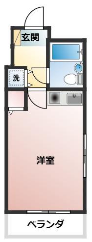 アーバンハイツ平塚(ワンルーム/3階)の間取り写真