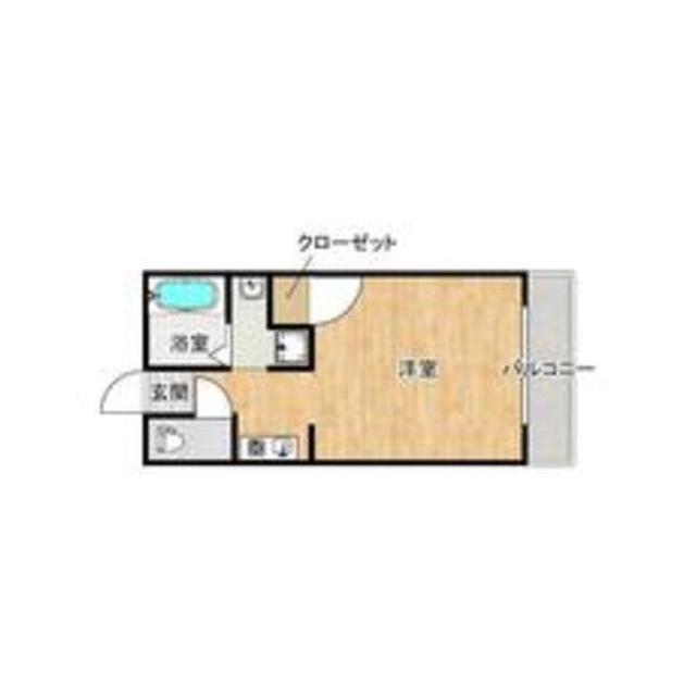 ハイタウン池田(ワンルーム/3階)の間取り写真