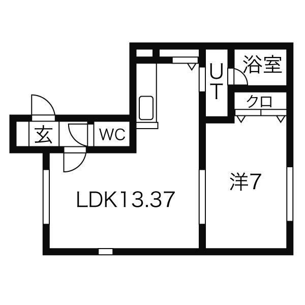 地下鉄南北線 北３４条駅 徒歩10分 2階建 築22年