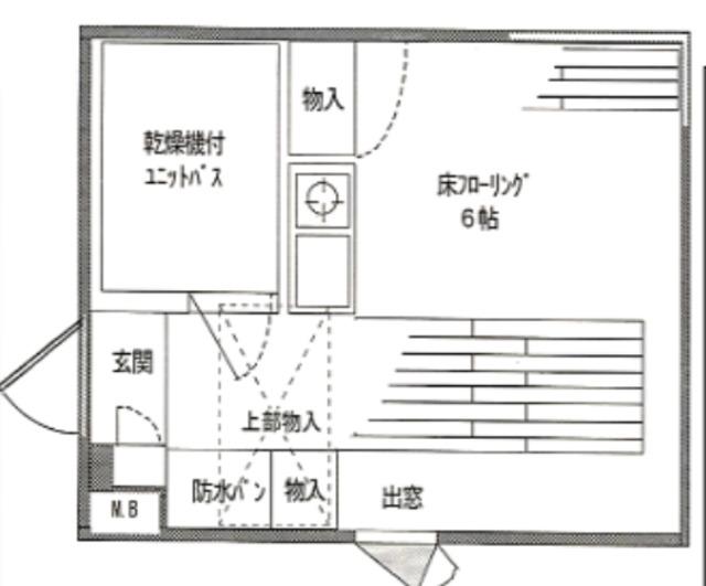 アイル五反田(ワンルーム/3階)の間取り写真
