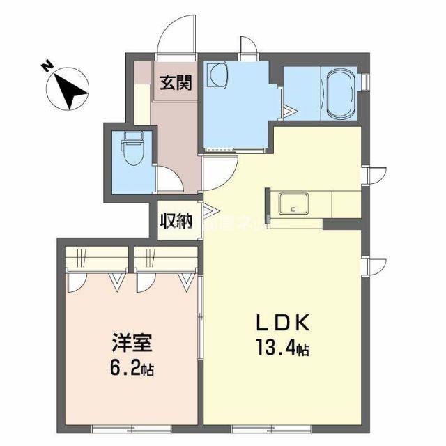 シャーメゾンRENKA(1LDK/1階)の間取り写真