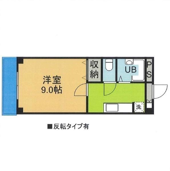グリーンヒルズARAO(1K/3階)の間取り写真