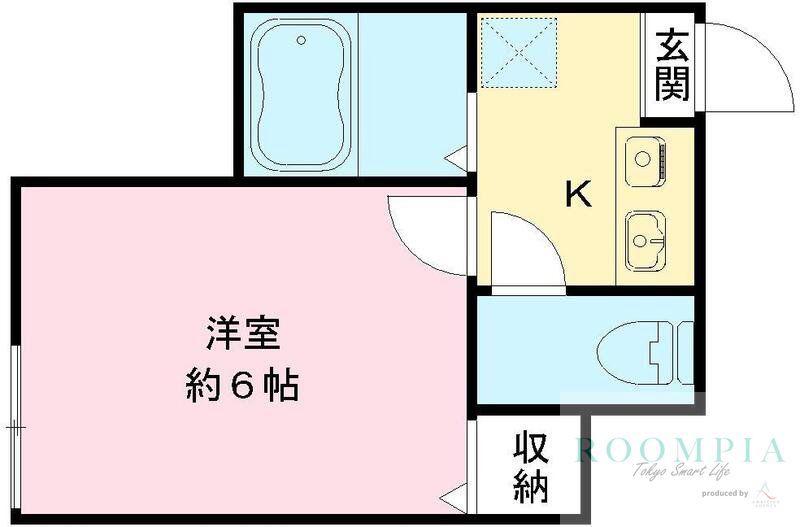 SS自由が丘(1K/2階)の間取り写真