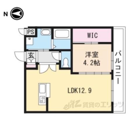 FIRST STAGE 岬(1LDK/2階)の間取り写真