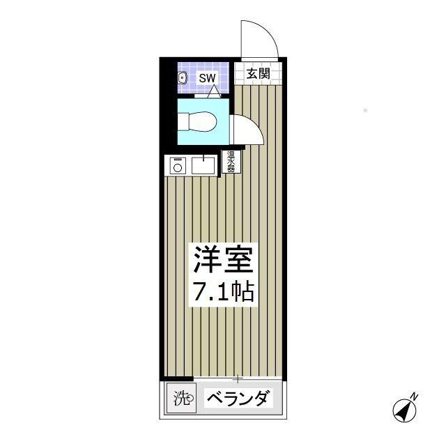 タクト成増(ワンルーム/3階)の間取り写真