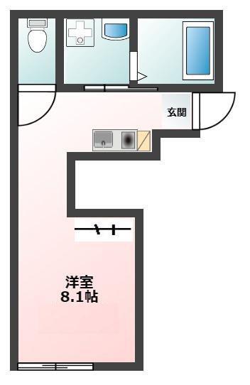 ルラシオン沼袋101(ワンルーム/1階)の間取り写真