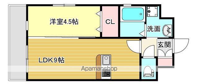 第50川崎ビル(1LDK/6階)の間取り写真