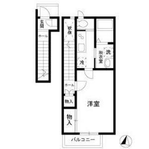 パストラル早宮(1K/2階)の間取り写真