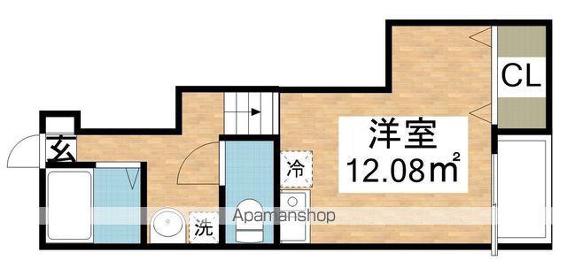 リック城南(ワンルーム/1階)の間取り写真
