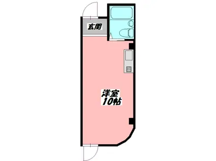 JPアパートメント守口IV(ワンルーム/3階)の間取り写真