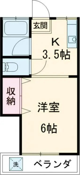 北河荘 2階階 間取り