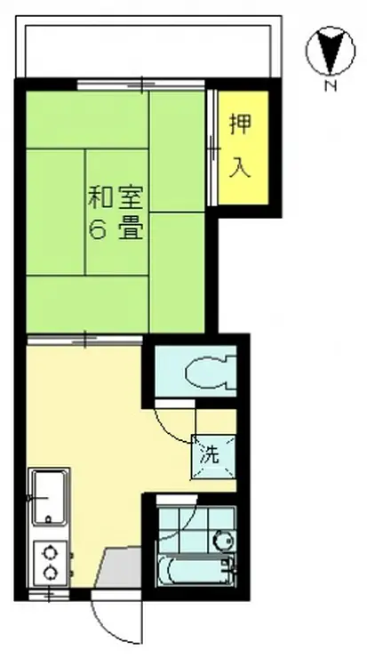 シャトー米山 2階階 間取り