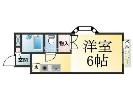 メゾンマーメイド(ワンルーム/1階)の間取り写真