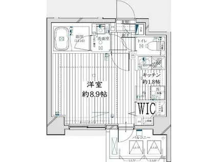 ライズコート木場ステーションフロント(1K/7階)の間取り写真